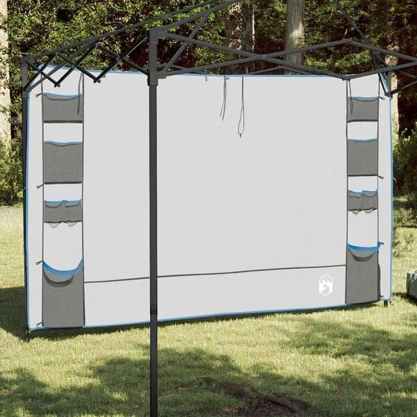 vidaXL Organisateur de tente suspendu Gris et bleu 320 x 182 cm oxford