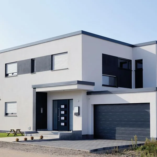 vidaXL Porte d'entrée Anthracite 100x200 cm Aluminium et PVC