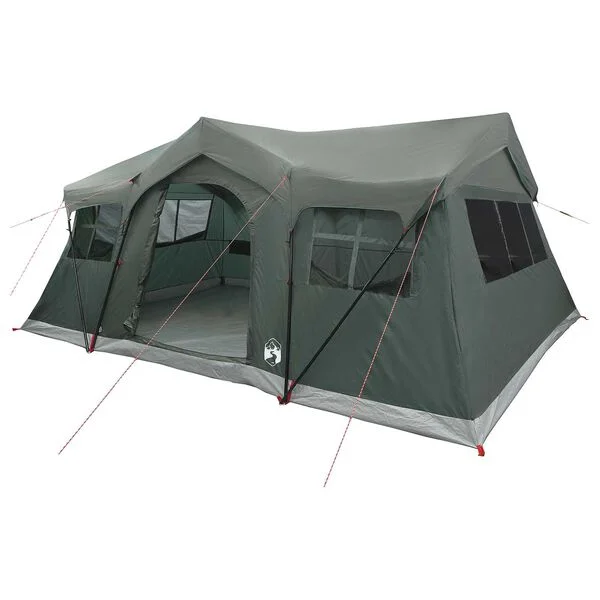 vidaXL Tente familiale Vert armée 10 personnes Polyester et Acier