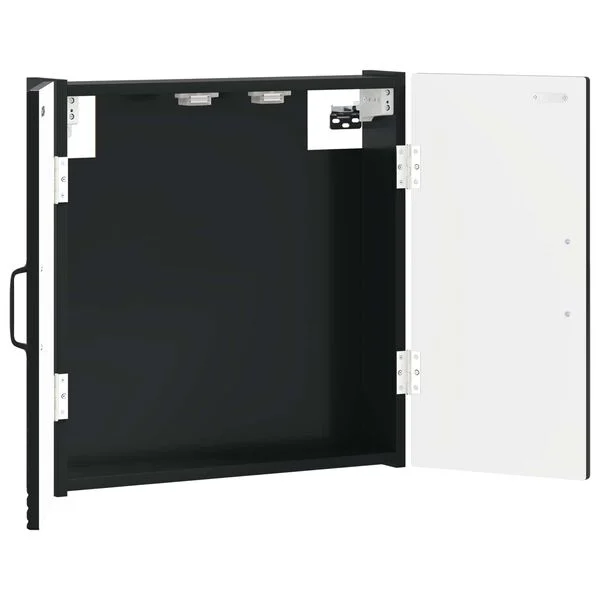 vidaXL Cabinet pour cible HOORN Noir 52, 5 x 10, 5 x 53, 5 cm