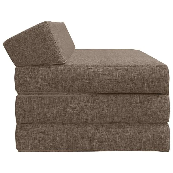 vidaXL Canapé-lit pliable Taupe 120 x 60 x 49 cm Tissu