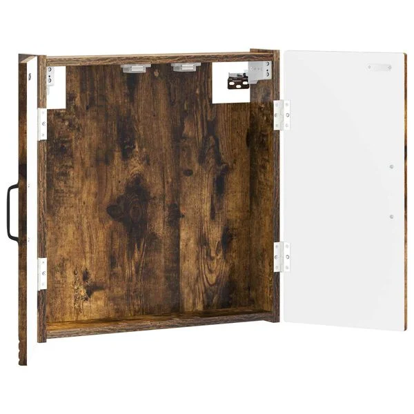 vidaXL Cabinet pour cible UTRECHT Chêne fumé 52, 5 x 10, 5 x 53, 5 cm