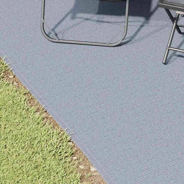 vidaXL Tapis de tente Bleu et gris 400 × 300 cm Polyéthylène