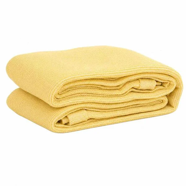 vidaXL Tapis de tente beige 250x250 cm PEHD