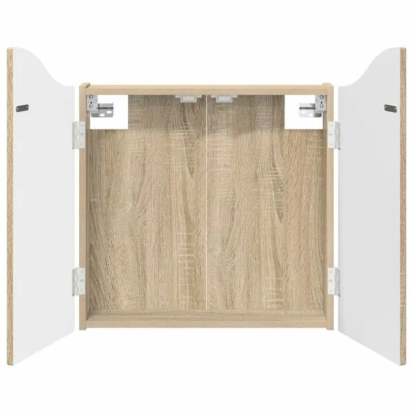 vidaXL Cabinet pour cible Chêne Sonoma 56 x 12 x 63 cm