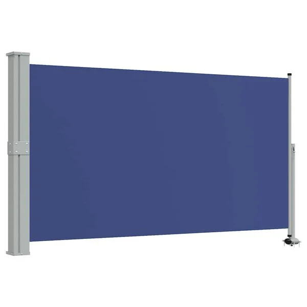 vidaXL Auvent latéral rétractable de patio 140 x 300 cm Bleu