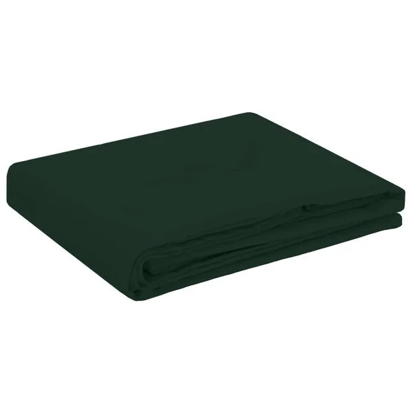 vidaXL Tissu de Table ovale Vert foncé 130 x 180 cm Polyester