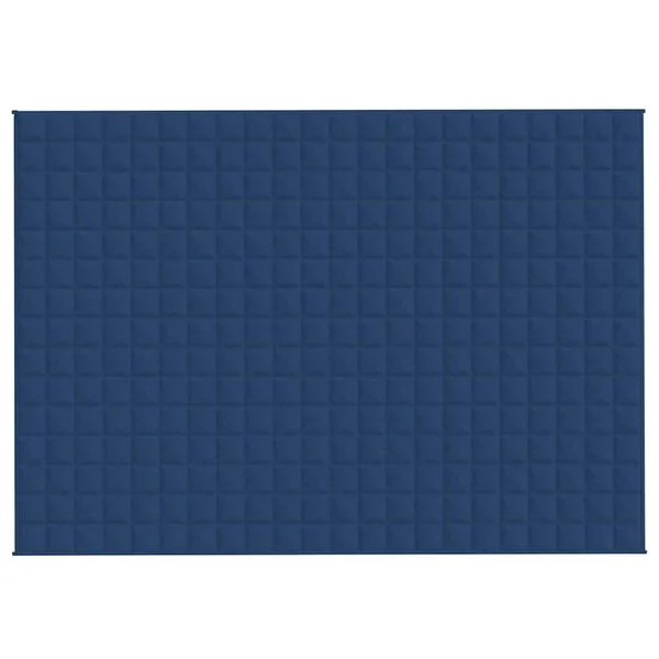 vidaXL Couverture lestée Bleu 155x220 cm 11 kg Tissu