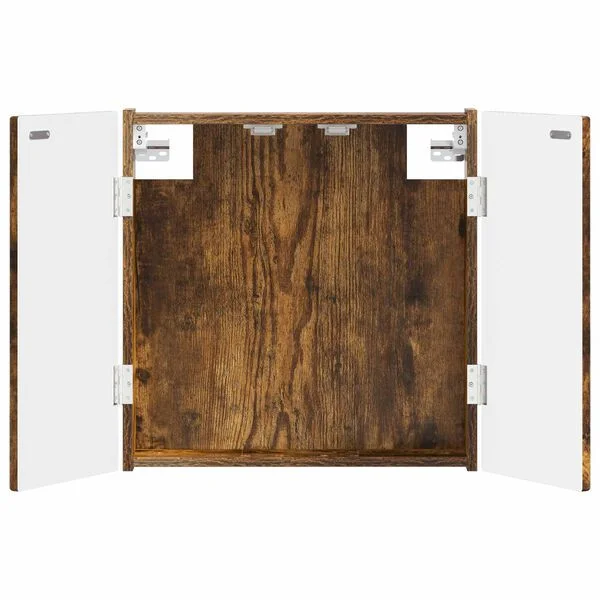 vidaXL Cabinet pour cible ARNHEM Chêne fumé 52, 5 x 10, 5 x 53, 5 cm