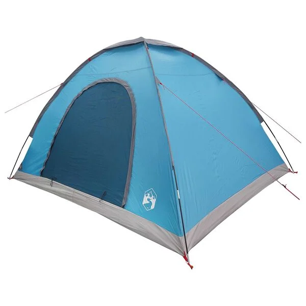 vidaXL Tente de camping 4 personne Bleu