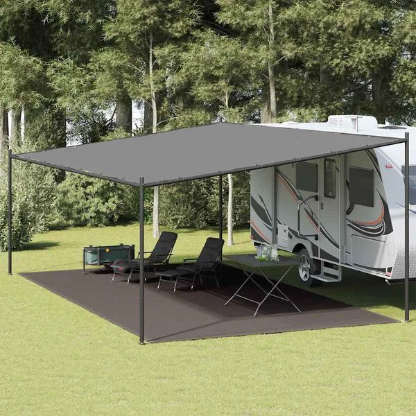 vidaXL Tapis de tente 400x600 cm Anthracite