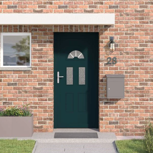vidaXL Porte Frontale 88 x 200 cm PVC Anthracite