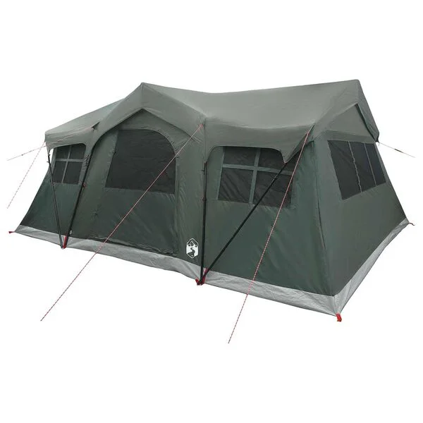 vidaXL Tente familiale Vert armée 10 personnes Polyester et Acier