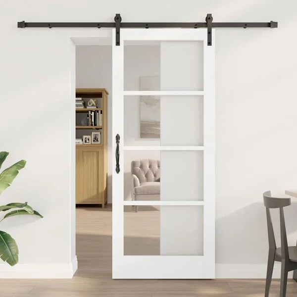 vidaXL Porte coulissante ORKDAL Blanc 83 x 202 cm