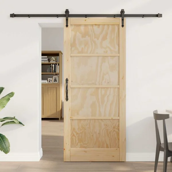 vidaXL Porte coulissante ORKDAL 86 x 198, 5 cm Bois de pin massif