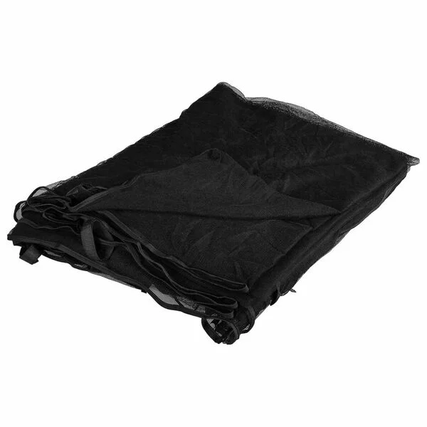 vidaXL Moustiquaire pour gazebo 220 mesh Noir 4, 5 x 3 x 2 m Polyester