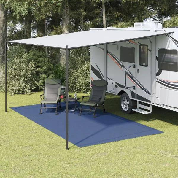 vidaXL Tapis de tente bleu 5x2, 5 m