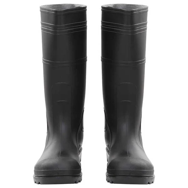 vidaXL Bottes de pluie noir taille 46 PVC