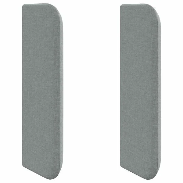 vidaXL Oreille de tête de lit Gris 40, 5 x 40, 5 x 4 cm tissu