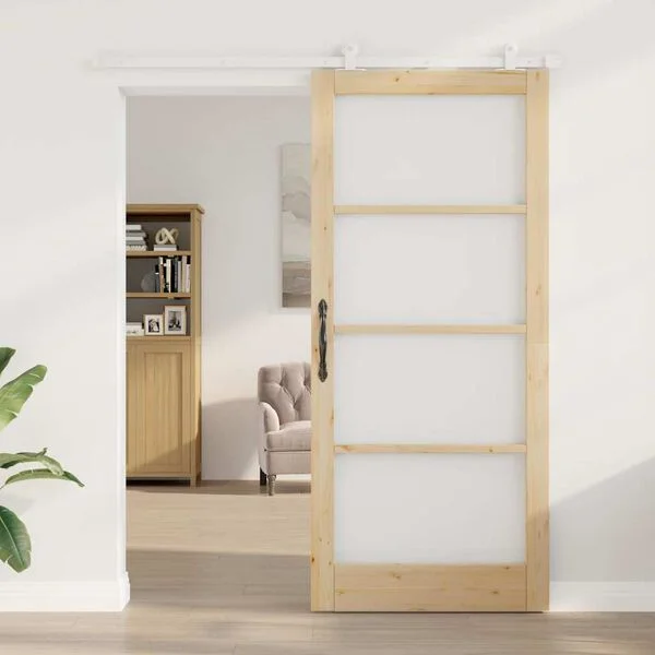 vidaXL Porte coulissante ORKDAL 93 x 211 cm Naturel