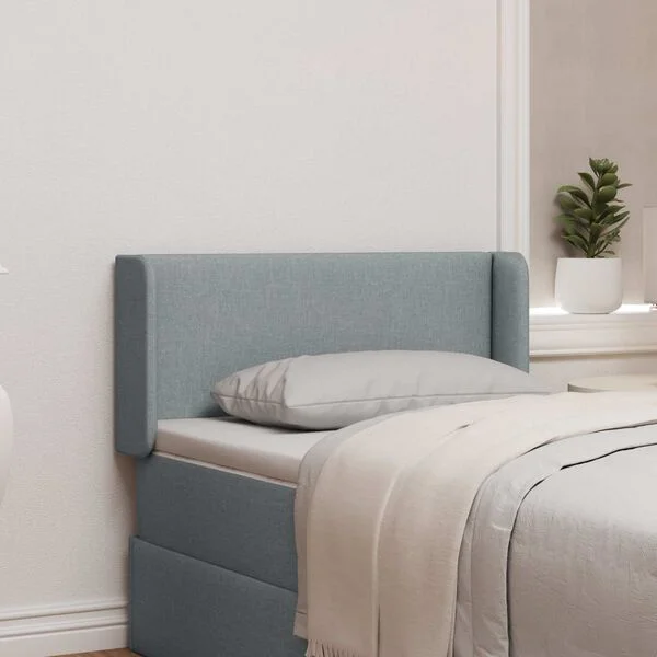 vidaXL Oreille de tête de lit Gris 40, 5 x 40, 5 x 4 cm tissu