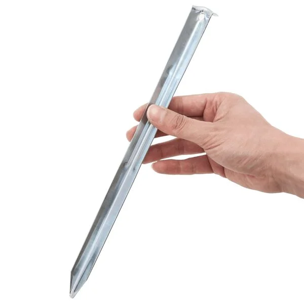 vidaXL Piquets de tente 24 pcs 30 cm Ø20 mm acier galvanisé