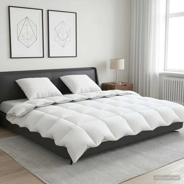 vidaXL Ensemble de couette 90 % en duvet d’oie FULDA 3 pc 220 x 260 cm