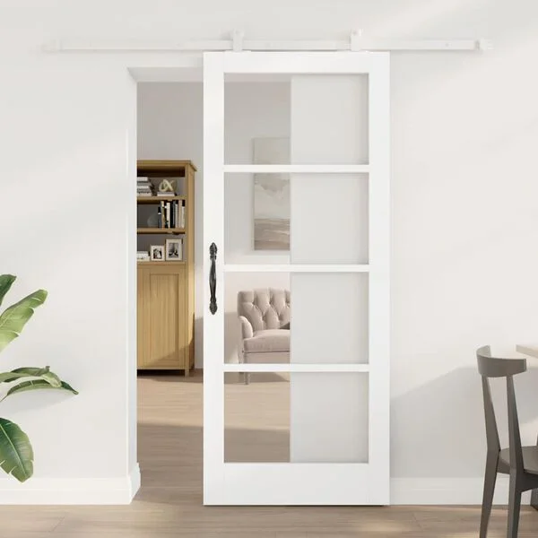 vidaXL Porte coulissante ORKDAL 83 x 202 cm Blanc