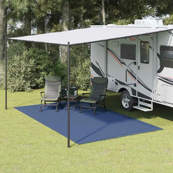 vidaXL Tapis de tente Bleu 800 x 350 cm Polyester