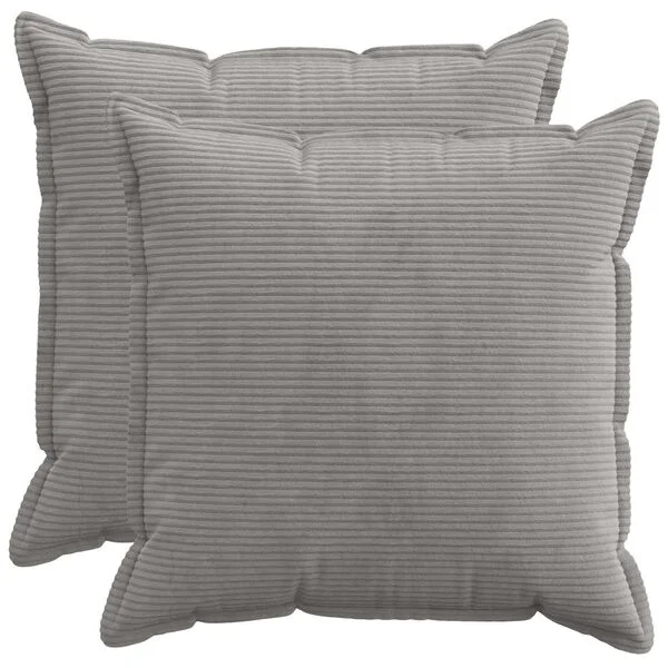 vidaXL Housse de coussin 2 pc HOUTEN Gris clair 70 x 70 cm