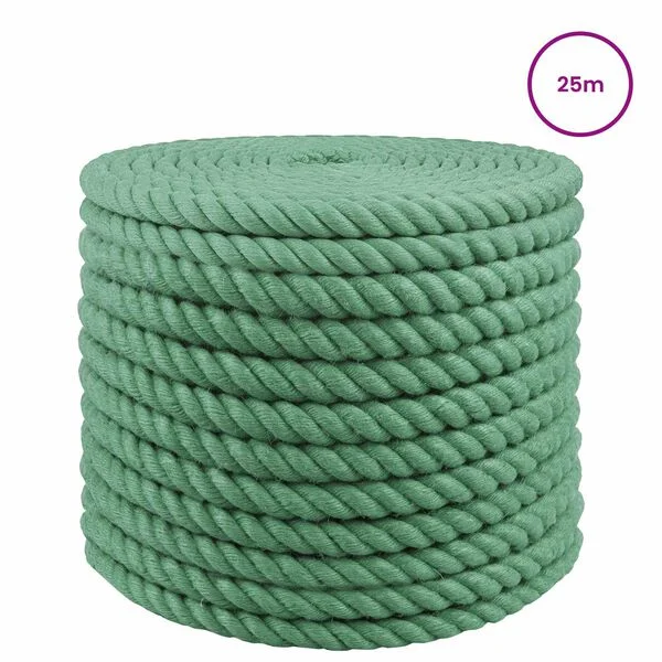 vidaXL Corde en Jute 16 mm Vert Jute 100% Tossa