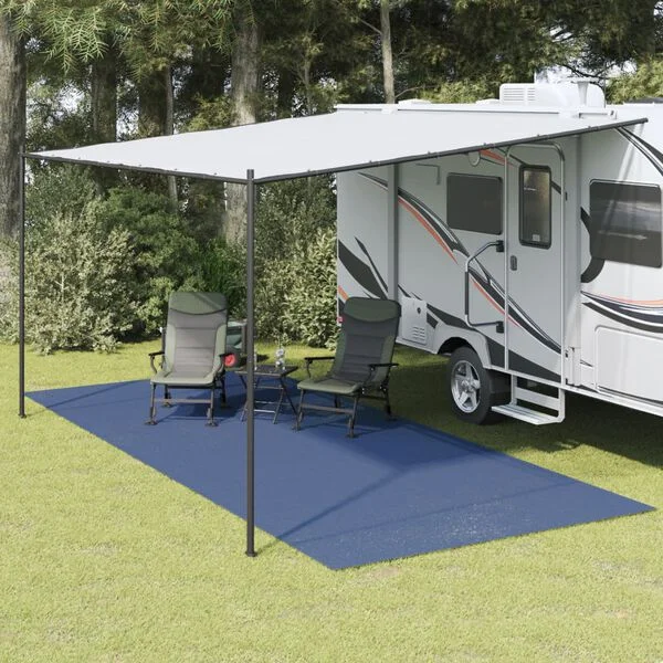 vidaXL Tapis de tente bleu 6x2, 5 m
