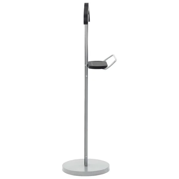 vidaXL Valet de chambre 45 x 35 x 107 cm Noir et gris