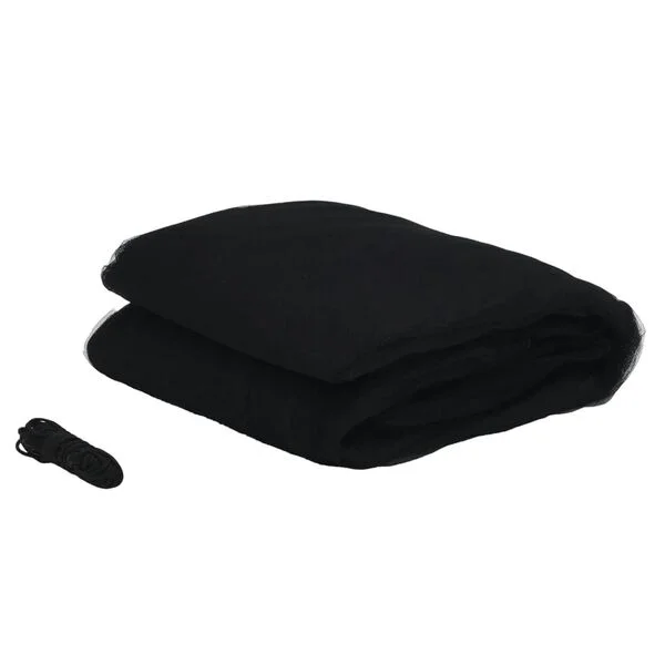 vidaXL Moustiquaire pour parasol 220 maille noir Φ300x230 cm