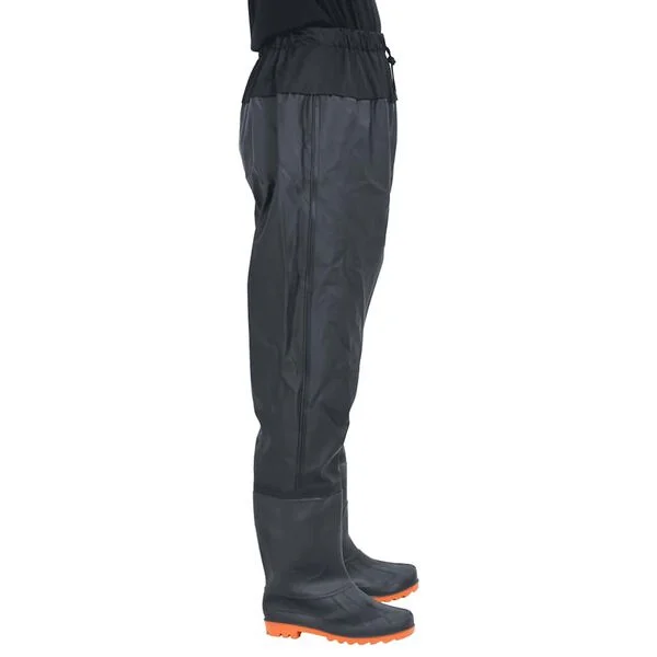 vidaXL Cuissardes avec bottes noir taille 42