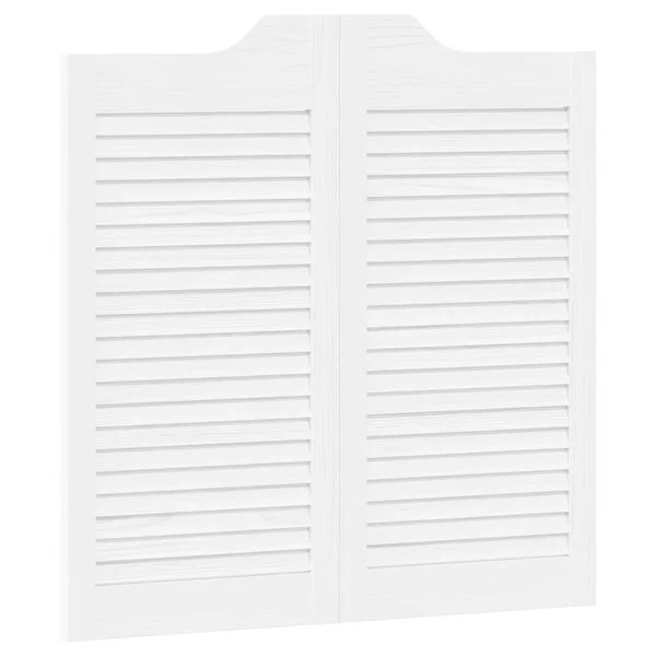 vidaXL Portes battantes 80 x 40 cm Bois de pin massif Blanc