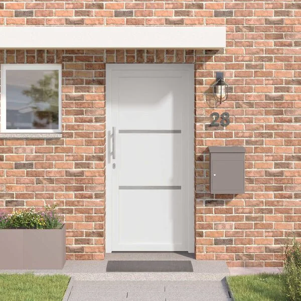 vidaXL Porte Frontale 88 x 200 cm PVC Blanc