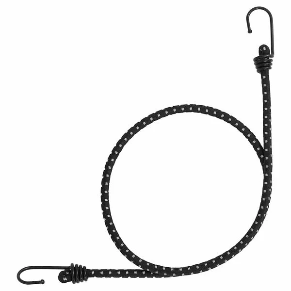 vidaXL Cordes élastiques avec bandes réfléchissantes et crochets 25pcs