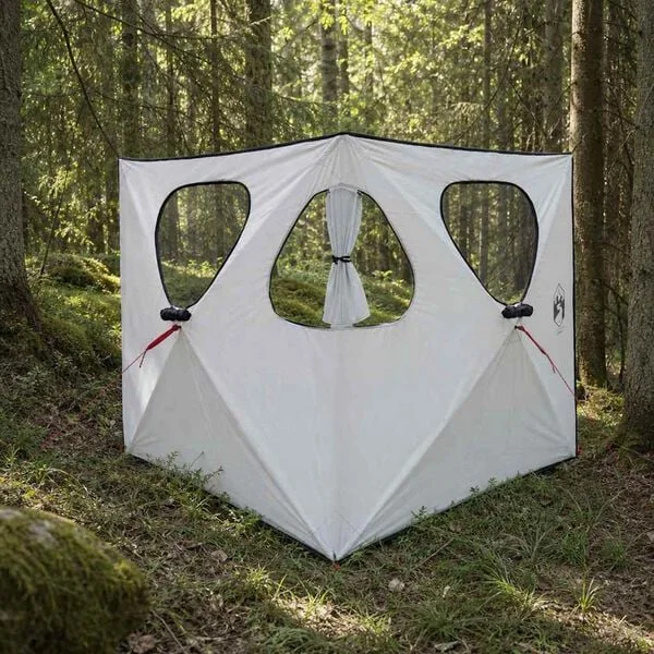 vidaXL Tente de Chasse Blanc Occultant 145 x 145 x 150 cm