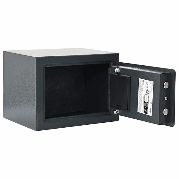 vidaXL Coffre-fort numérique Gris foncé 23 x 17 x 17 cm Acier