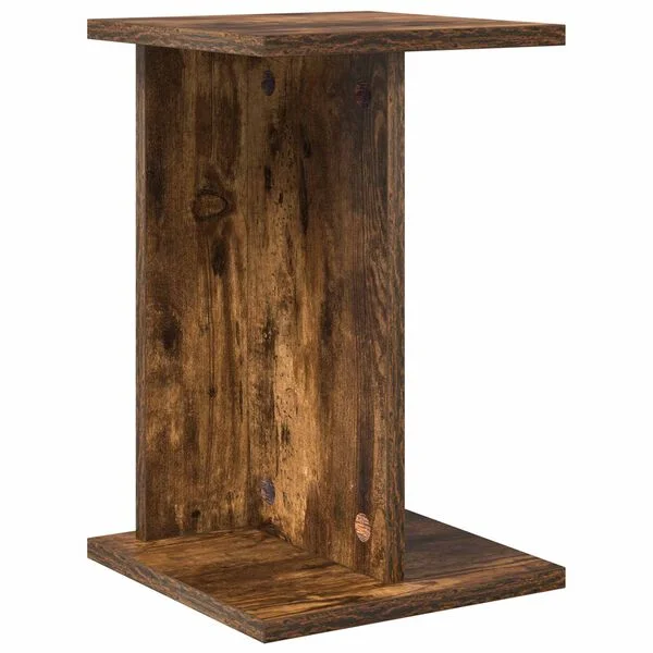 vidaXL Support de Plante Chêne fumé 25 x 25, 5 x 40, 5 cm