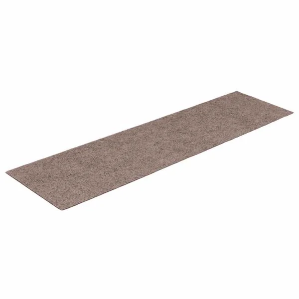 vidaXL Tapis d'escalier autocollants 15 pièces 76x20 cm Marron clair