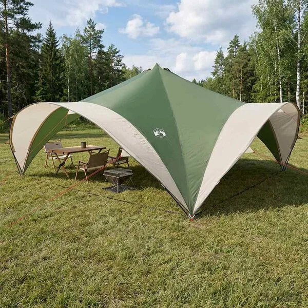 vidaXL Tente de fête Vert 600 x 600 x 400 cm Polyester et Acier