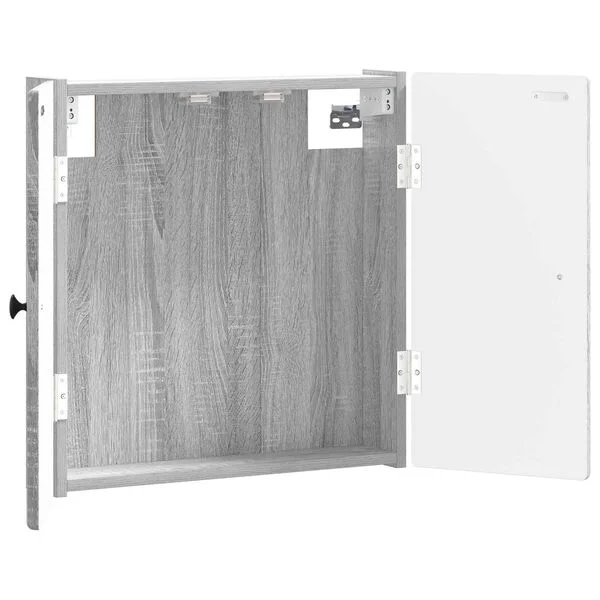 vidaXL Cabinet pour cible BREDA Sonoma gris 52, 5 x 10, 5 x 53, 5 cm