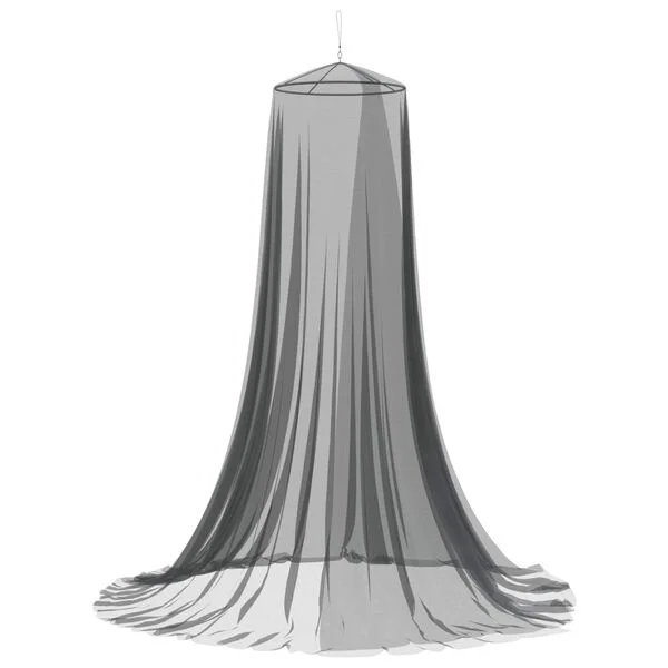 vidaXL Ciel de lit anti-moustiques 156 mesh Noir ⌀56 x 220 cm