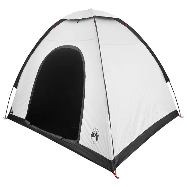 vidaXL Tente de camping 2 personne Blanc Occultant Acier P/Taffeta