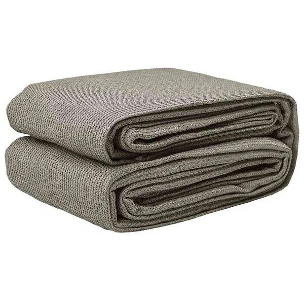 vidaXL Tapis de tente Gris clair 400 x 250 cm Polyéthylène
