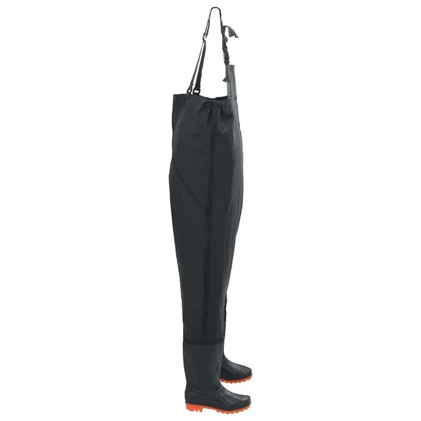 vidaXL Cuissardes avec bottes noir taille 46