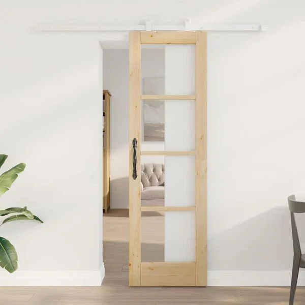 vidaXL Porte coulissante ORKDAL 61 x 198, 5 cm Naturel