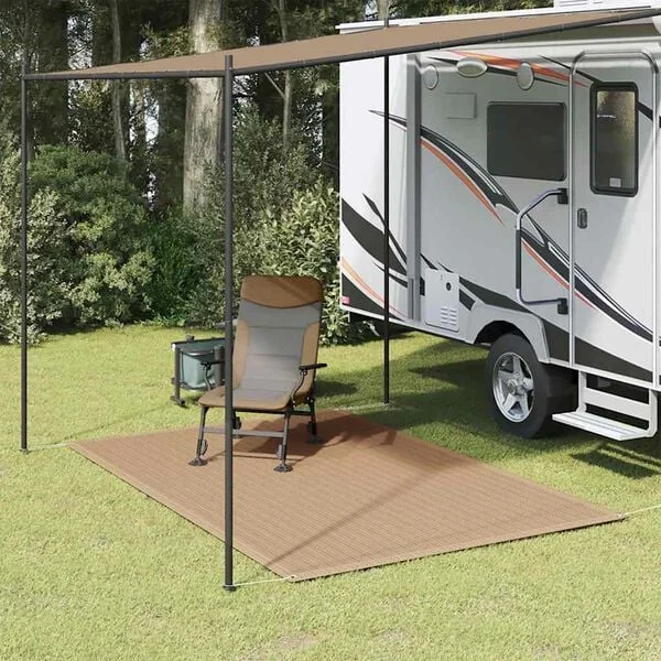 vidaXL Tapis de tente 250x200 cm Taupe